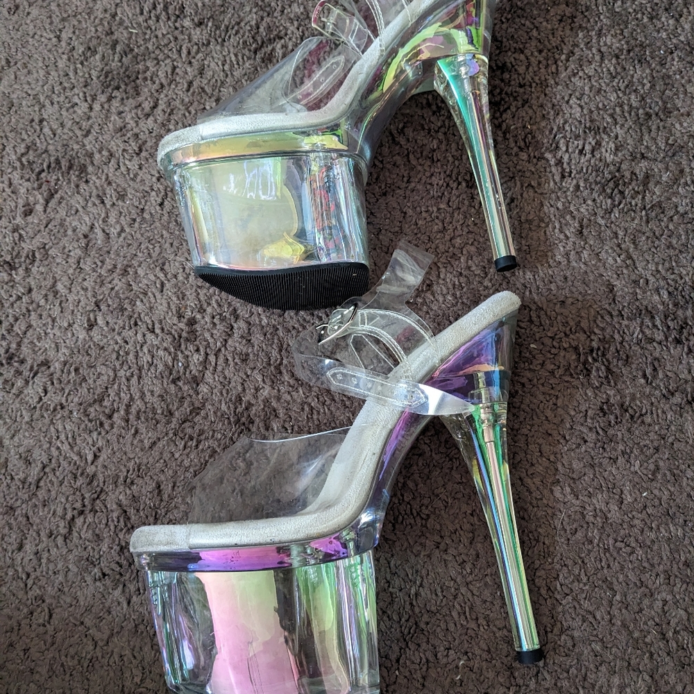 Esteem Iridescent Pleaser Heels